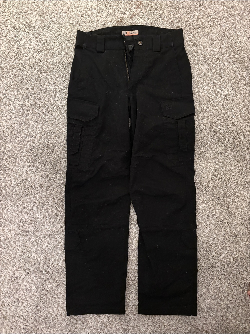 5.11 Tactical Men’s Black Cargo Pants with Multiple Pockets